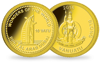 Monnaie de 10 Vatu en or 